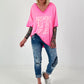 Oversized Shirt Breaking Rules - neon pink