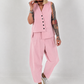 Weste asymmetrisch - rosa