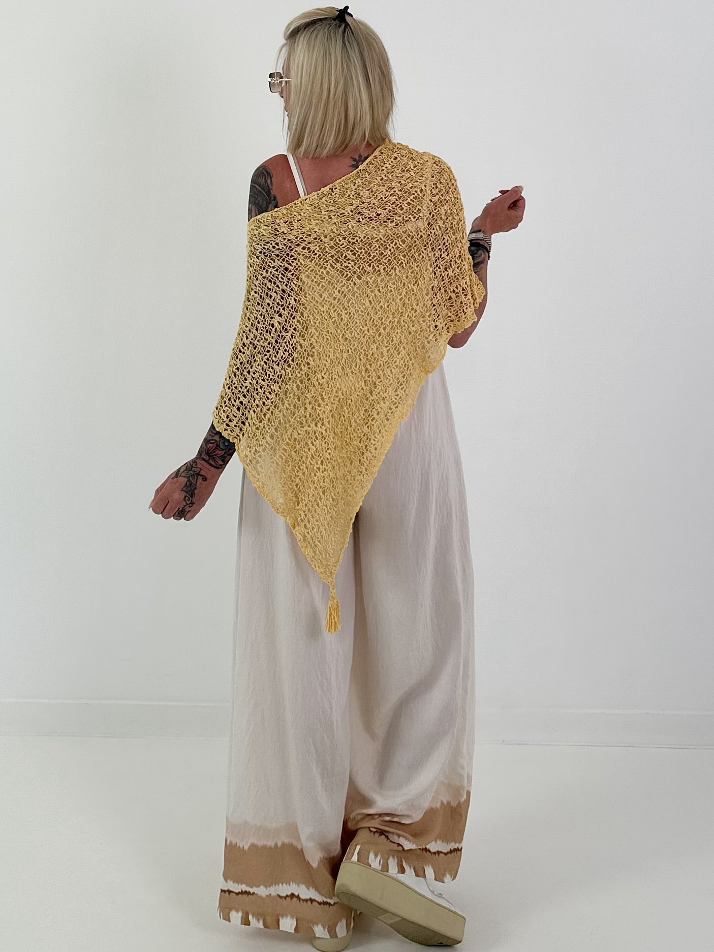 Sommerponcho - gelb