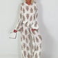 Zweiteiler mit Ornament Print - taupe-creme
