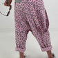 Baggy Trousers with Leo Overlay - Pink
