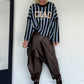 Oversized Pullover Ciao Bella - hellblau-mokka