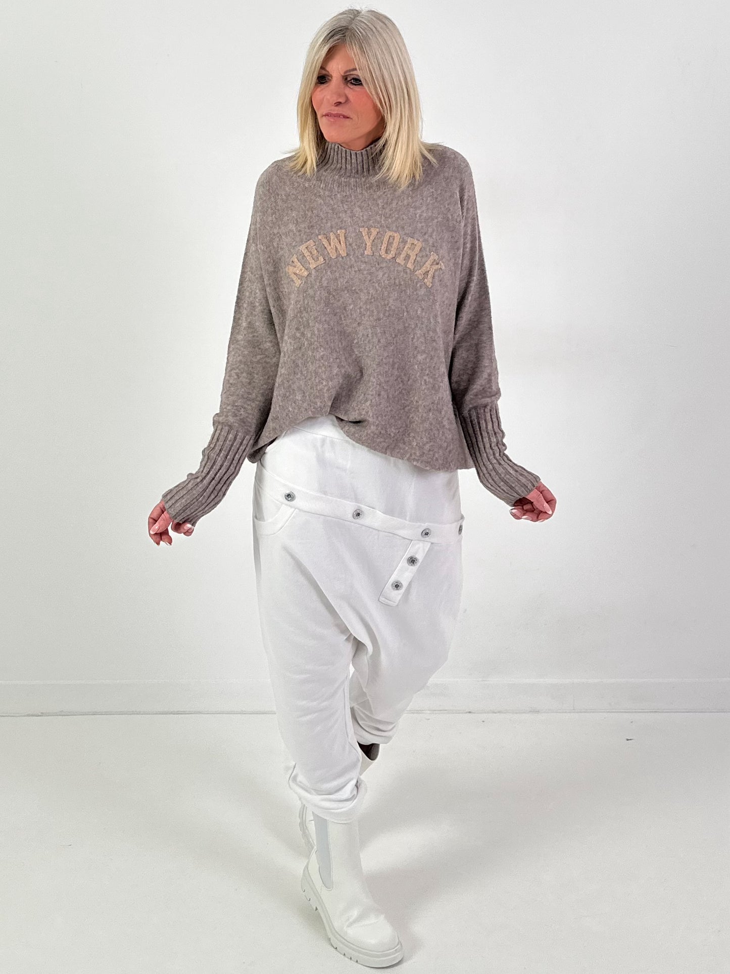 Pullover Modell "City Spirit" - taupe