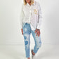 Blouse model "Signature Charm" - white