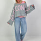 Cropped Sweater - grey