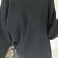 Weicher Oversized Pullover mit Rundhalsausschnitt - schwarz