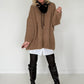 Ribbed knit sweater - caramel