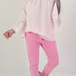 Tuniek met hartjes - wit-roze