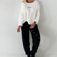 Sweater Cèst la vie - weiss