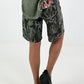 Sweat Short Camouflage mit Nieten - khaki-mehrfarbig