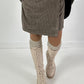 Skirt shorts model "Skorty" - khaki/taupe