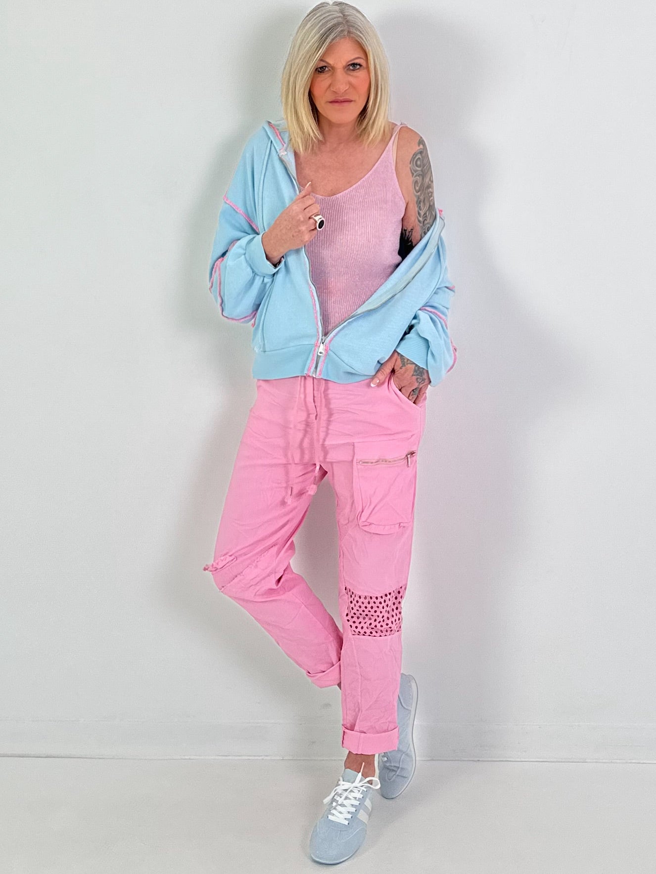 Edles Stricktop mit Lurex - 6 Farben