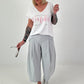 T-Shirt mit Statement Print - weiss