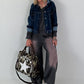 Lässiges Sweatshirt im Used-Look - anthrazit