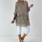 Tunika im Layer-Look - taupe