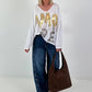 Oversized Shirt Amore - white