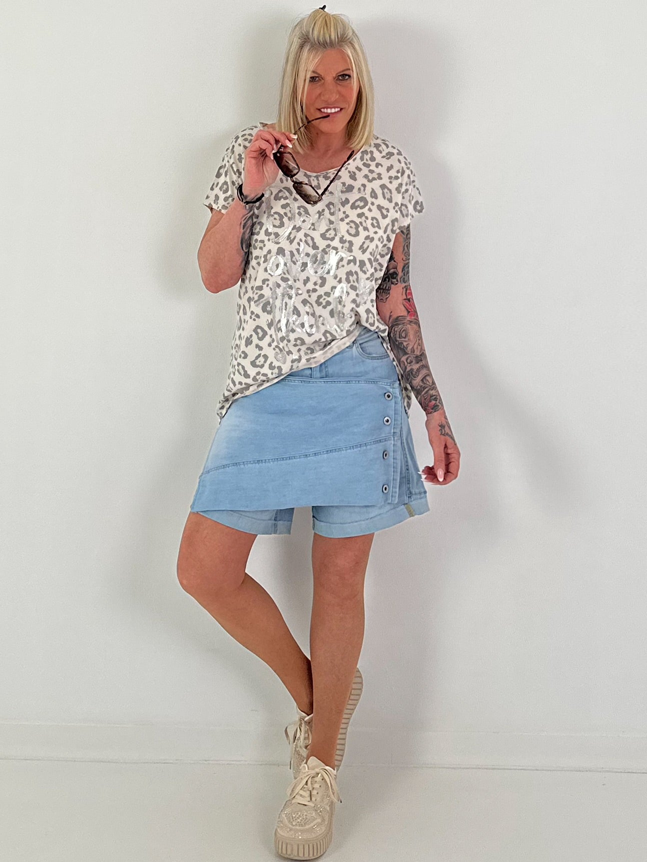 T-Shirt Leo Don´t Overthink - beige
