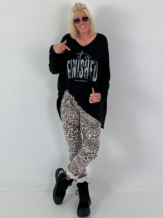 Oversized Shirt Finished - schwarz