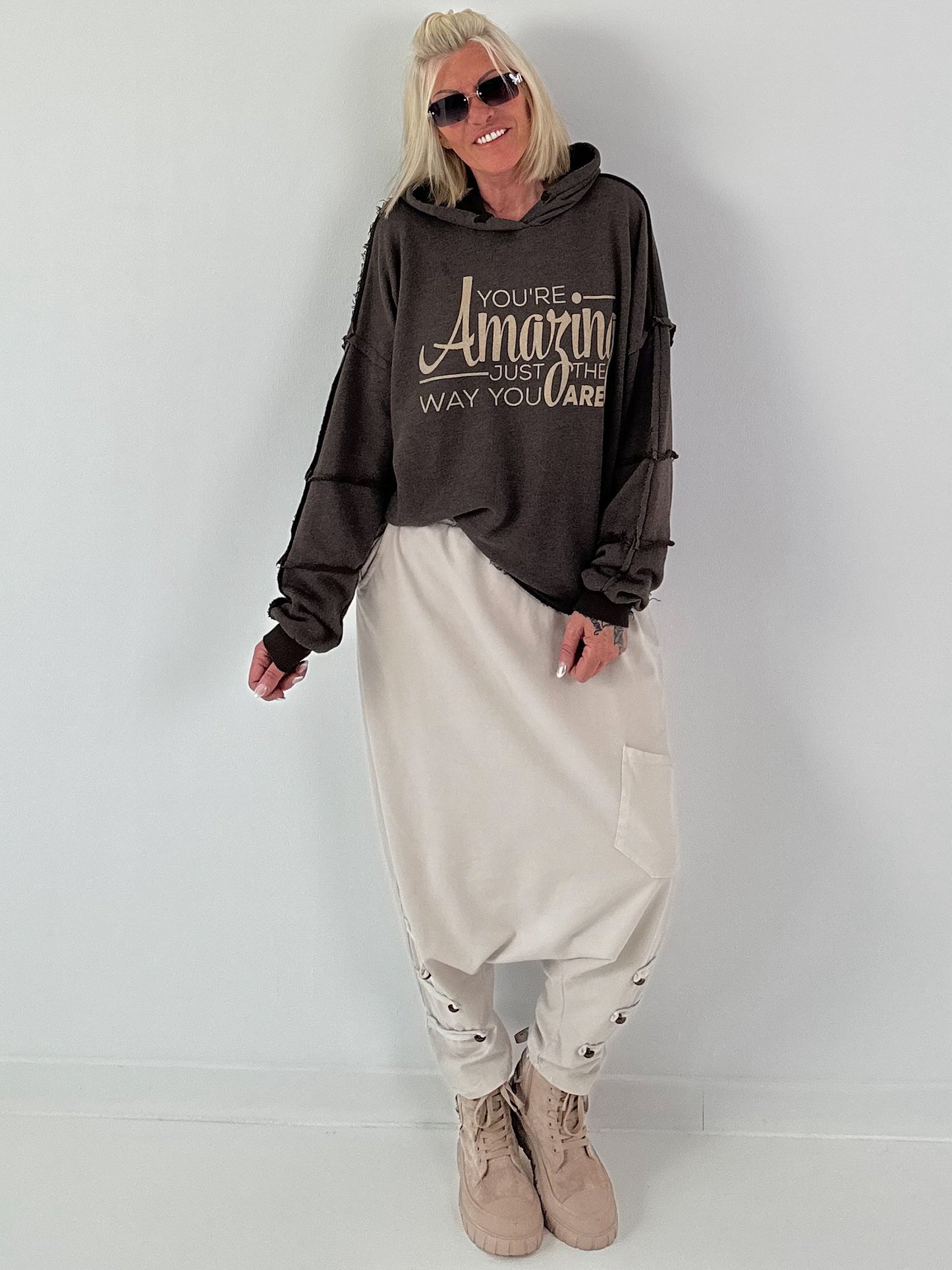Hoodie Amazing - mocha