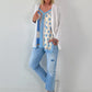 Leichte Strickjacke - weiss