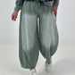 Lässige Sweat Ballonhose im Used-Look - khaki