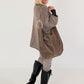 Echtledertasche mit aufwendigen Details - taupe