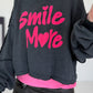 Sweater Smile More - anthrazit