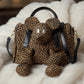 Canvas bag with special details and Speedy shape - leo