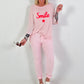 Shirt mit Streifen Smile - rosa-weiss