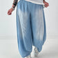 Leichte Ballon Jeans Hose  - hellbau