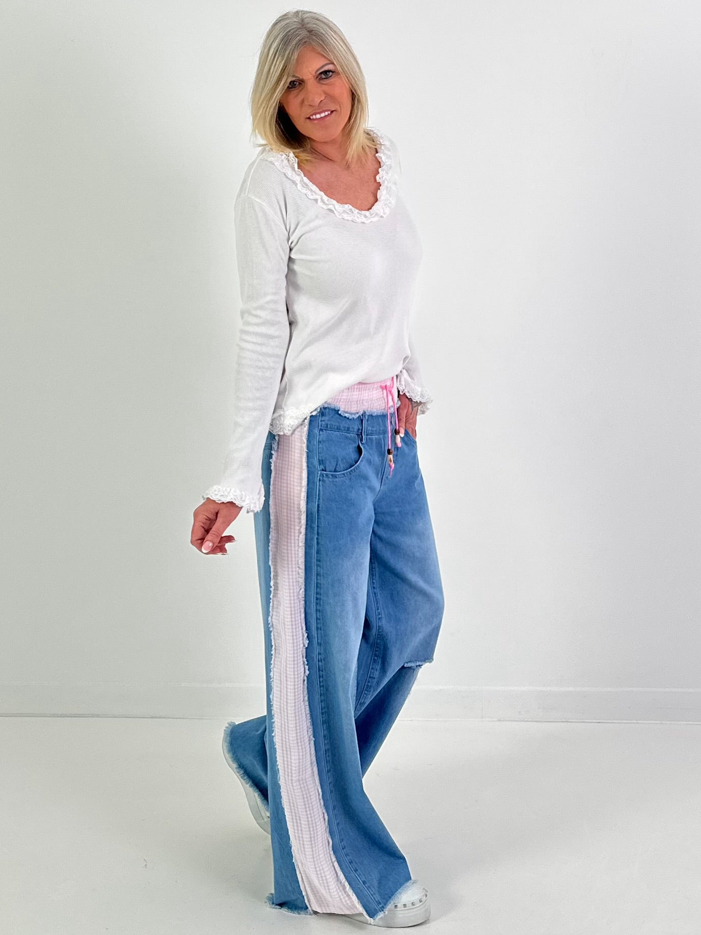 Shirtmodel "Soft Romance Rib" - wit