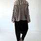 Cozy Cardigan with Oversized Faux Fur Collar - Taupe