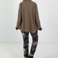 Blazer in Leder-Optik - taupe
