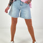 Rhinestone denim shorts