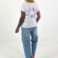 Fine Knit Dog Mom Shirt - white