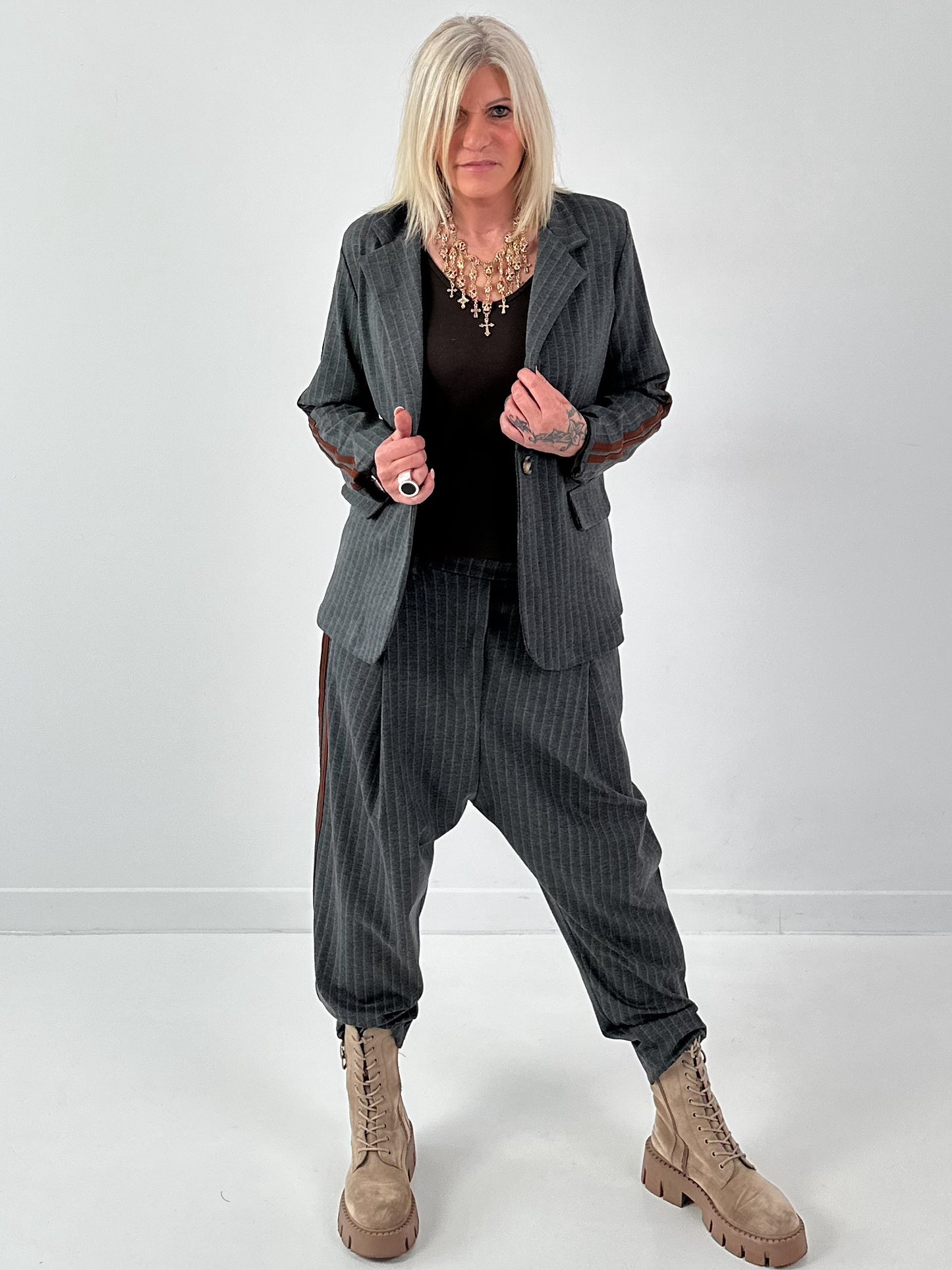 Blazer model "Office Out" - antraciet