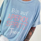 Oversized T-Shirt on Tour - hellblau