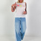 Pullover zonder mouwen Be Kind - wit