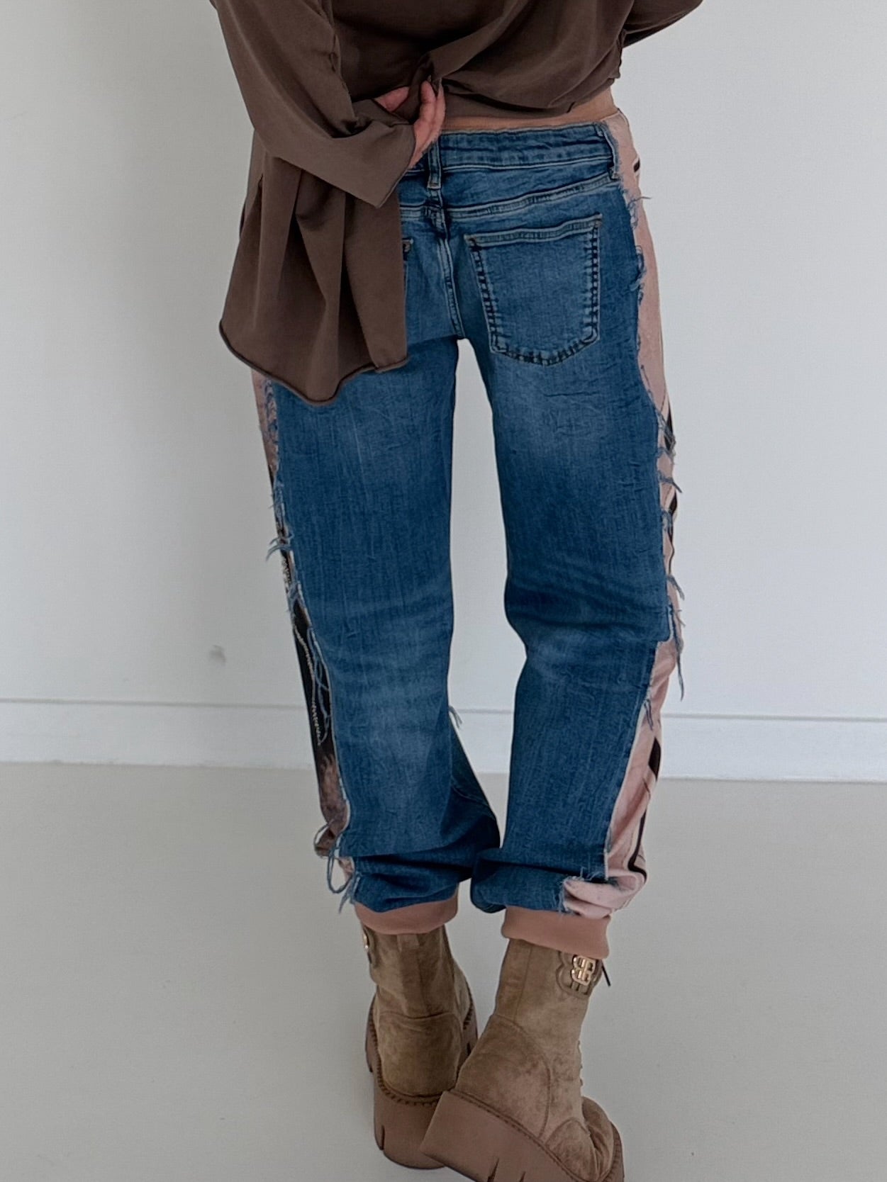 Jogg-Jeans im Used Look Horse - denim