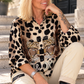 Bluse im Allover Leo-Look Chill Out - beige-taupe-mehrfarbig