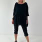 Tunika im Layer-Look - schwarz