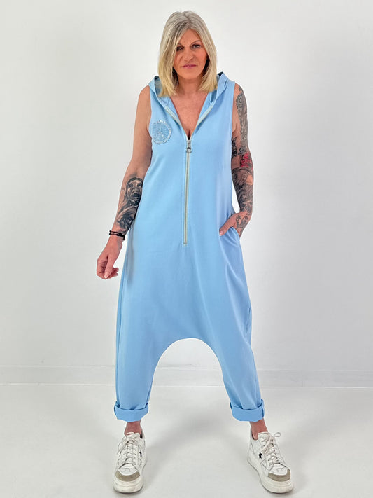 Jumpsuit Peace - hellblau