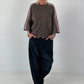 Pullover mit halbem Arm - taupe