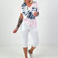 Capri Pants with Tie Waist - White