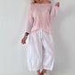 Leichter Oversized Pullover - rosa