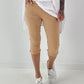 Capri Hose mit Bindeband - sand