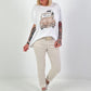 T-Shirt Car - white-beige