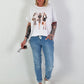 T-Shirt Girls - white