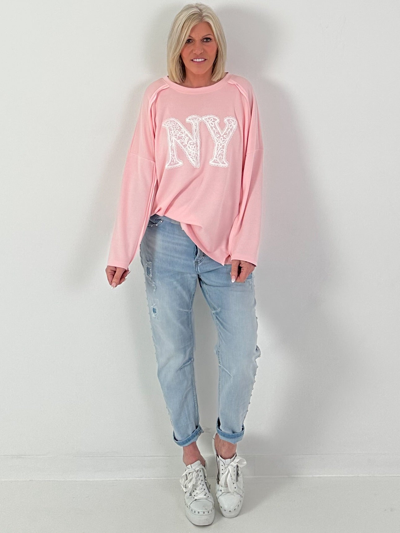 Sweater NY - rosa