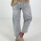Sun-motif jeans - grey